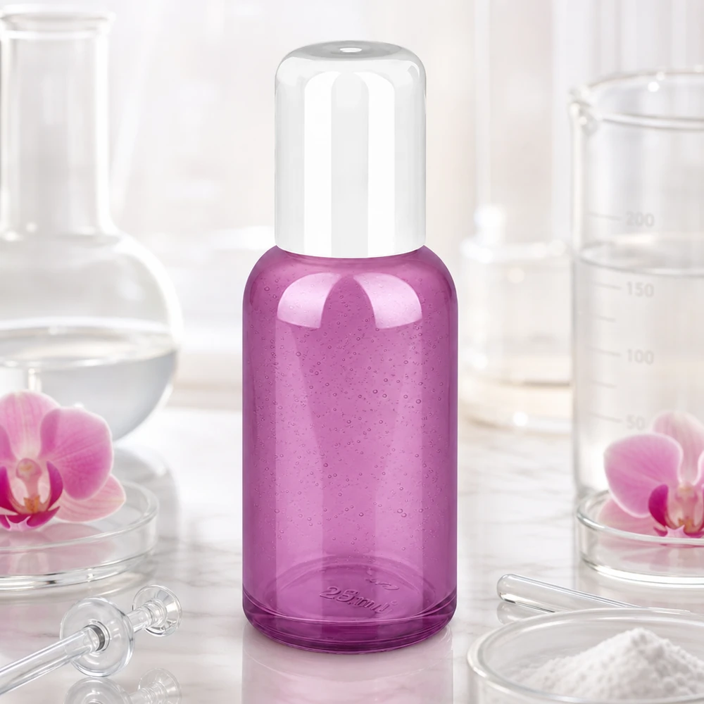 30ml Roll-On Flasche weiss Standard PurpleLine UT18/30 Hochwertige 30ml Glasflasche in Violett mit Roll-On Funktion für Aromatherapie und Kosmetik
