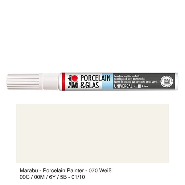 Pastello bianco 2-4 mm per vetro/porcellana (070) Pastello bianco 2-4 mm per vetro/porcellana (070)