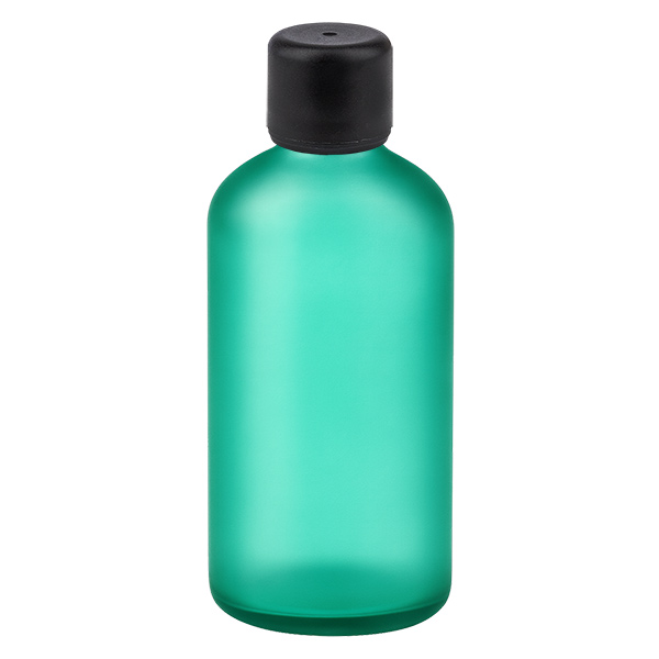 100ml Flasche 6mm Schraubverschluss schwarz Standard GreenL. UT18/100