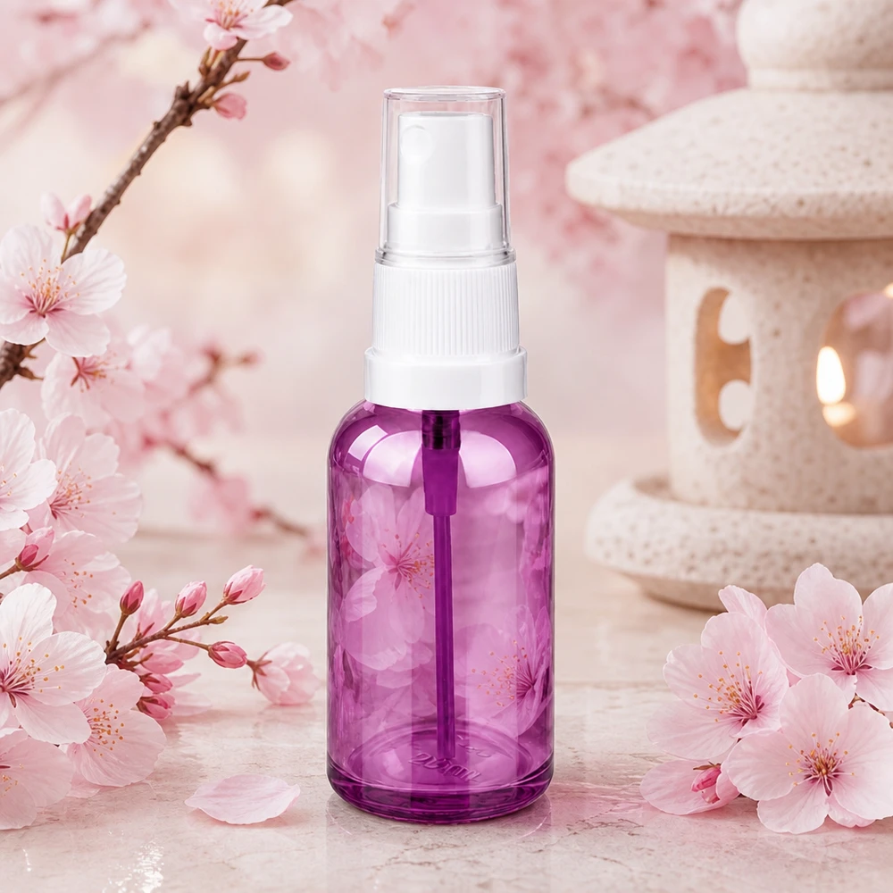 30ml Sprayflasche weiss/transparent Standard PurpleLine UT18/30 Stylische 30ml Sprühflasche in Violett mit praktischem Schraubverschluss System