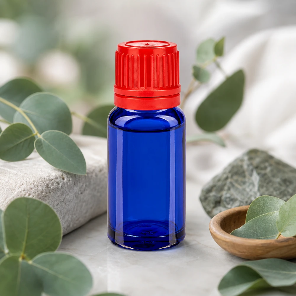 Flacone da 10ml 11mm SV rosso OV BlueLine UT18/10 Bottiglia professionale in vetro da 10 ml serie BlueLine con tappo a vite rosso stretto per uso di laboratorio