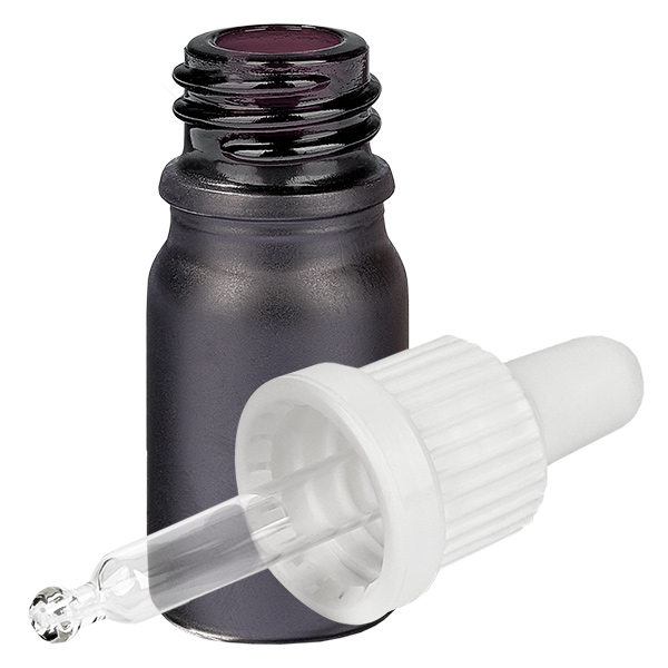 5ml Pipettenflasche weiß Originalitätsverschluss BlackLine UT18/5