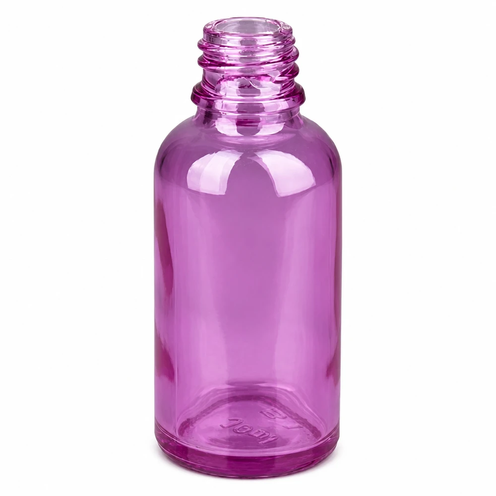 30ml Sprayflasche weiss/transparent Standard PurpleLine UT18/30 Handliche rosa-violette Sprühflasche 30ml ideal für Parfüm-Proben und kleine Mengen
