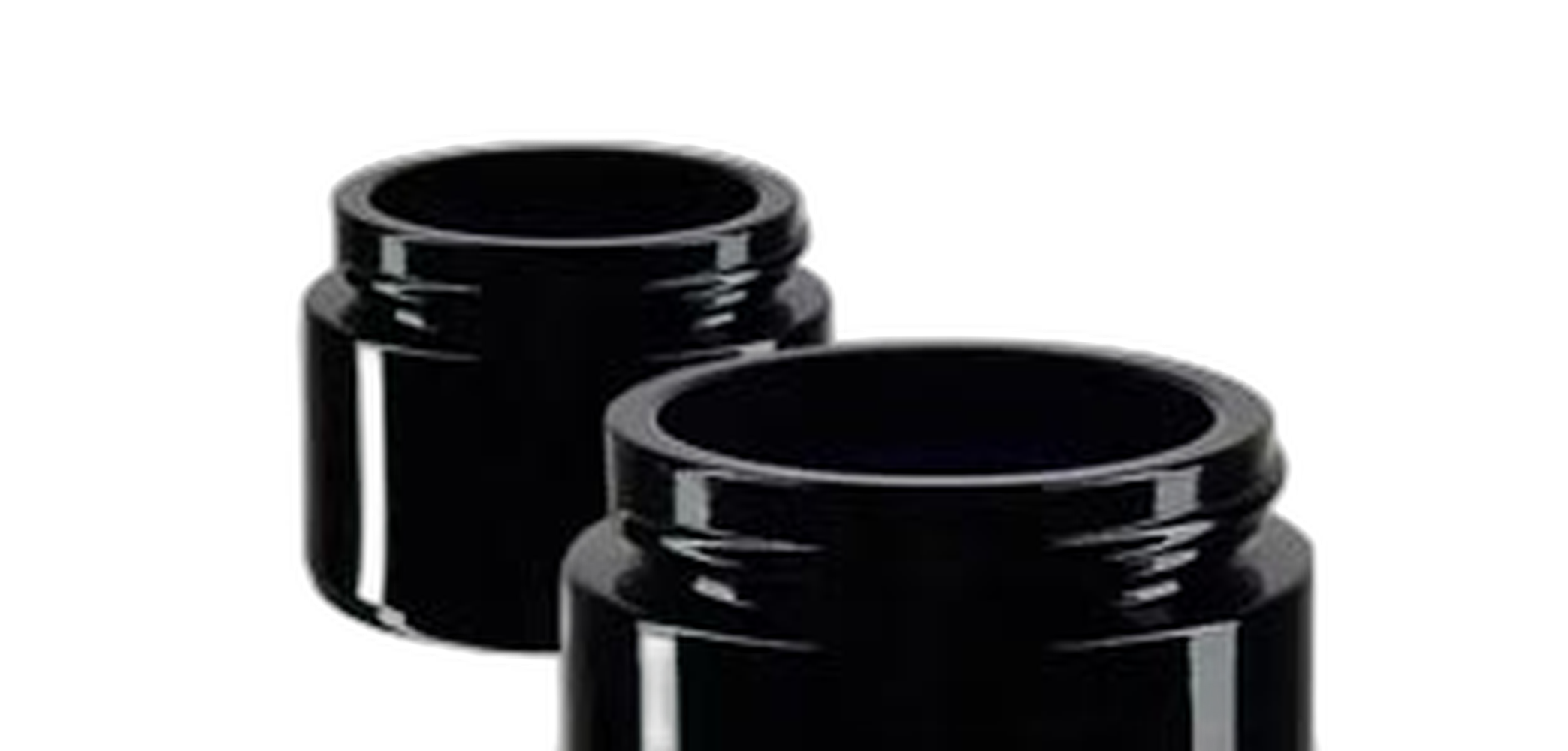 Verre violet Pot en verre
