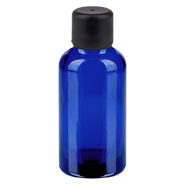 30ml Flasche 6mm Schraubverschluss schwarz Standard BlueLine UT18/30