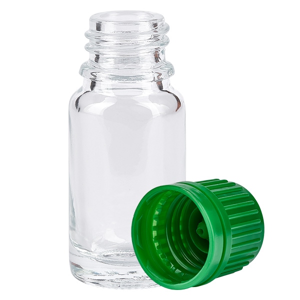 Bottiglia da 10ml 11mm SV verde OV ClearLine UT18/10 Bottiglia da 10ml 11mm SV verde OV ClearLine UT18/10