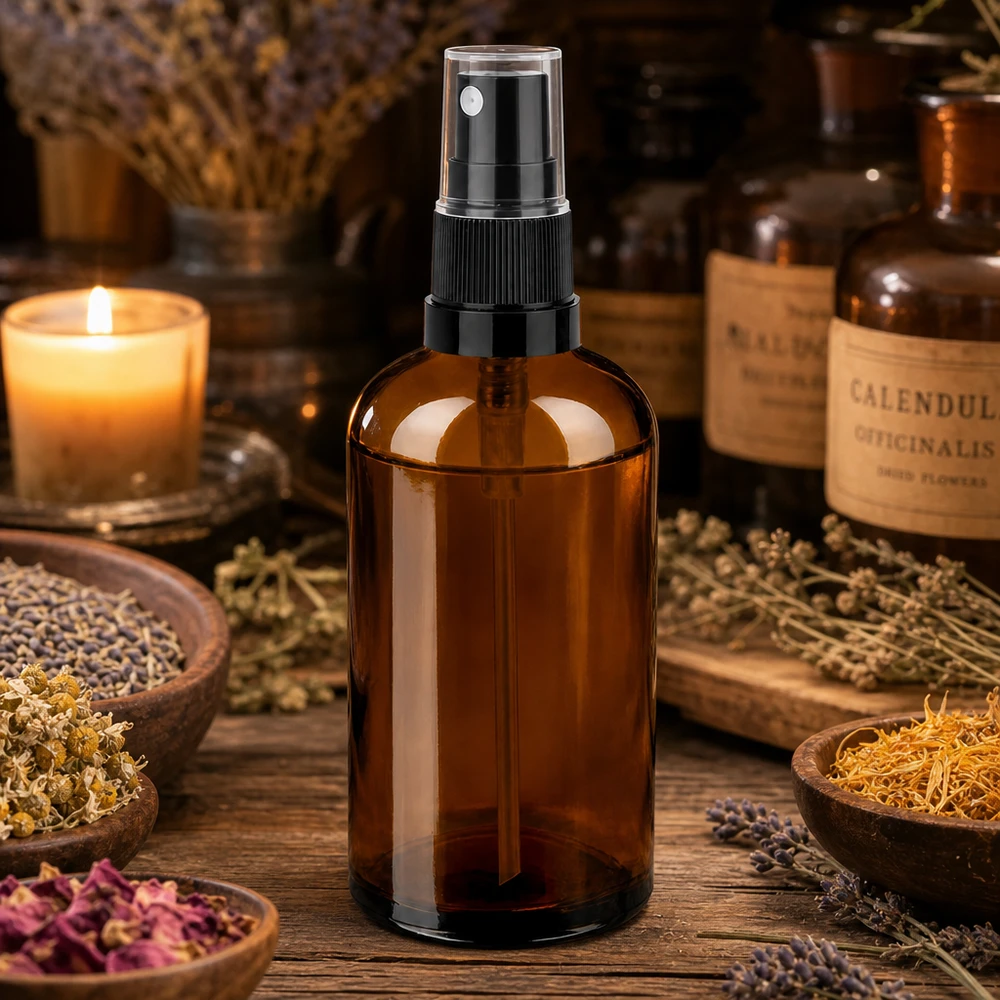 Flacone spray Premium da 100 ml di qualità farmaceutica per oli e tinture terapeutiche
