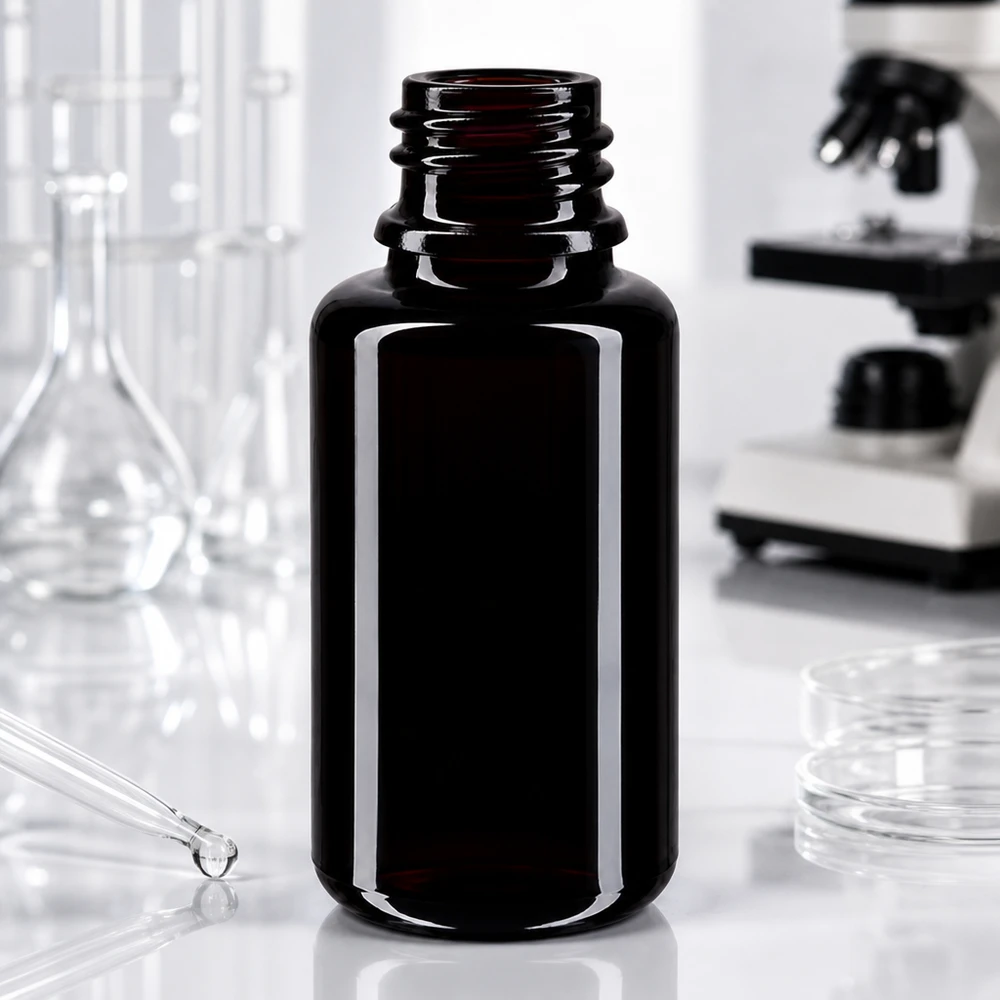 Violettglas Flasche 20ml DIN 18 (Mironglas) Hochwertige Orion 20ml Tropfflasche aus UV-schützendem Miron Violettglas für Naturkosmetik