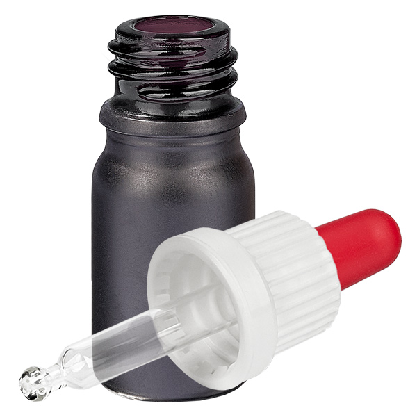 Bottiglia per pipette da 5 ml bianco/rosso OV BlackLine UT18/5 Bottiglia per pipette da 5 ml bianco/rosso OV BlackLine UT18/5