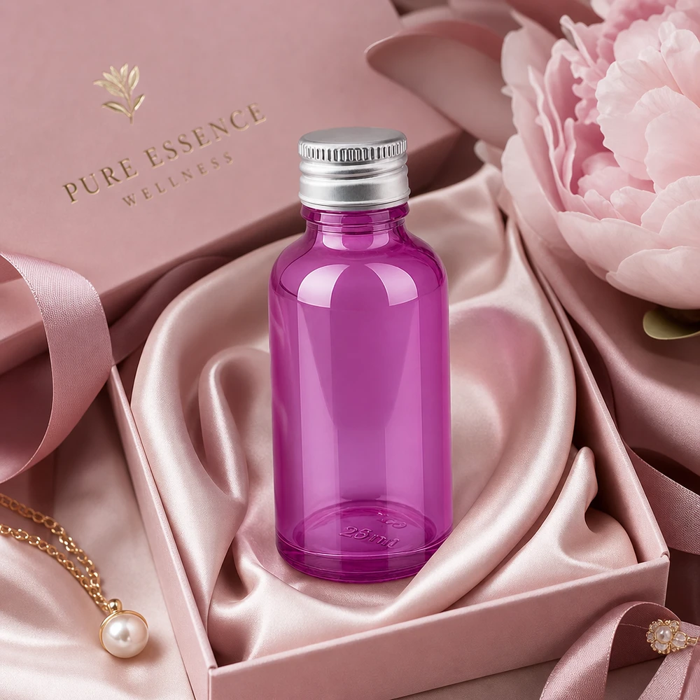 30ml Flasche 11mm Schraubverschluss Alu-Silberer Standard PurpleLine.UT18/30 30ml Violett Glasflasche mit praktischem Schraubverschluss für einfache Dosierung und Handhabung
