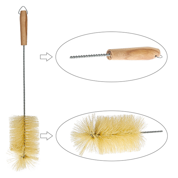 Gläser- und Flaschenbürste Grösse XL mit Holzgriff