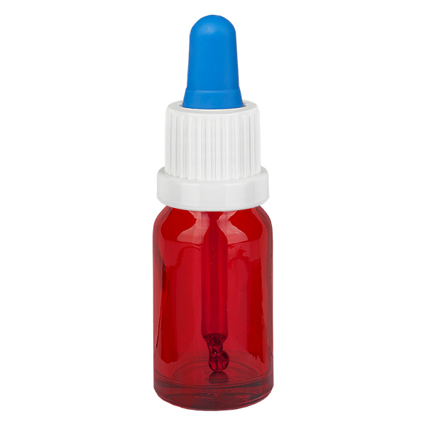 Flacone per pipette da 10 ml bianco/blu OV RedLine UT18/10