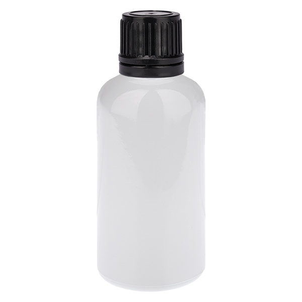 50ml Flasche 11mm Schraubverschluss schwarz Originalitätsverschluss WhiteLine UT18/50