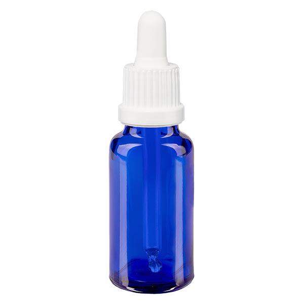 Bottiglia per pipette blu da 20ml OV bianco ApoGlas Bottiglia per pipette blu da 20ml OV bianco ApoGlas