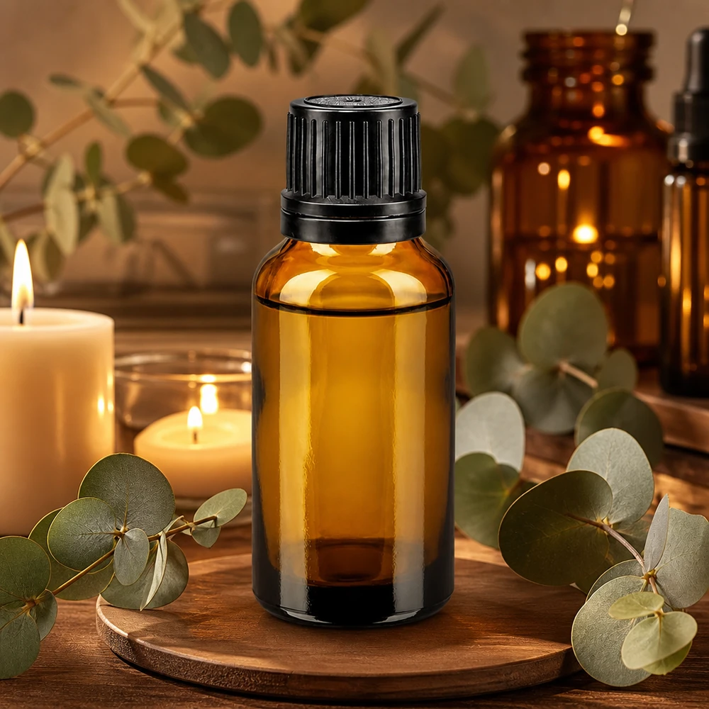 Apothekenflasche braun 20ml Schraubverschluss schwarz Giessring Originalitätsverschluss Dunkle Apothekerflasche 20ml mit kindersicherem OV-Verschluss schwarz Braunglas