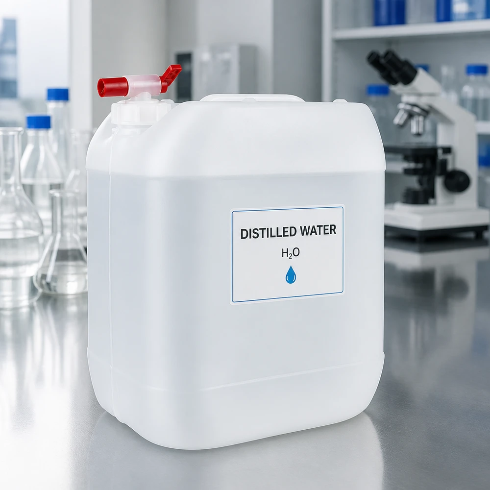 Kanister 20 Liter mit Auslaufhahn Rechteckiger 20L Kanister mit rotem Absperrhahn für sichere Flüssigkeitsentnahme