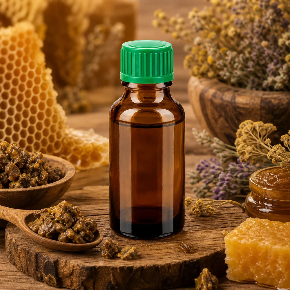 Flacone in vetro ambrato protetto dalla luce da 20 ml con tappo contagocce verde per principi attivi sensibili
