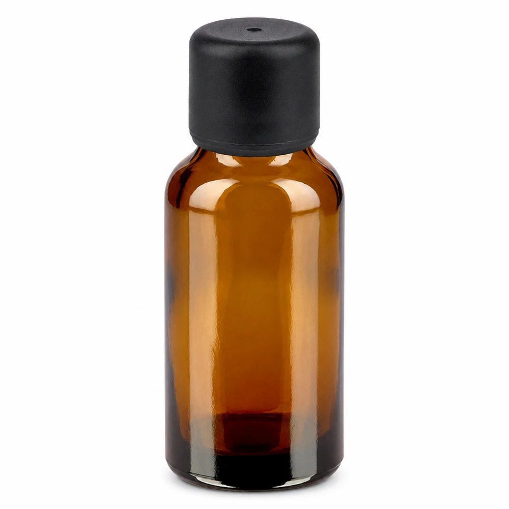 20ml Flasche 6mm Schraubverschluss schwarz Standard BrownLine UT18/20 Hochwertige 20ml Braunglasflasche mit lichtschützendem Material und dichtem Verschluss