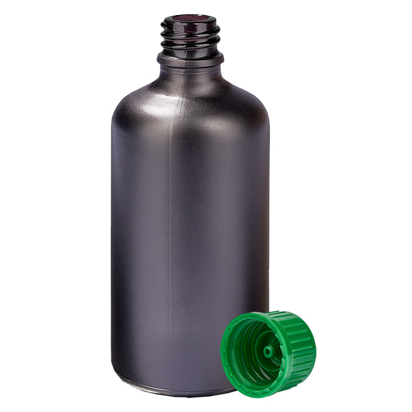 100ml Flasche 11mm Schraubverschluss grün Standard BlackLine UT18/100