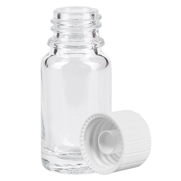 Bottiglia da 10ml 11mm SV bianco STD ClearLine UT18/10 Bottiglia da 10ml 11mm SV bianco STD ClearLine UT18/10