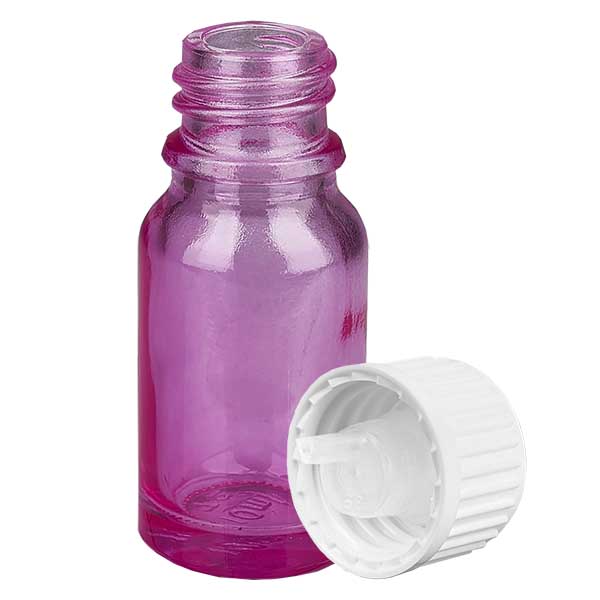 10ml Tropfflasche 0.9mm weiss Standard PurpleLine. UT18/10