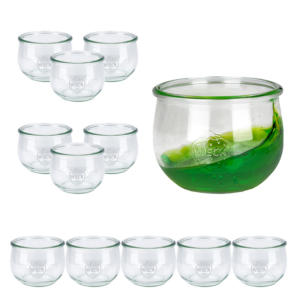 12er Set Weck Gläser 580ml Tulpengläser 1/2L