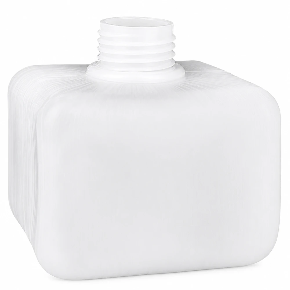 Flacon compact blanc pour produits chimiques, 250 ml, à col étroit, en PE-HD, avec filetage GL28