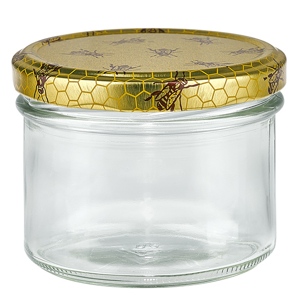 225ml Sturzglas + BasicSeal Deckel Bienenwabe UNiTWIST