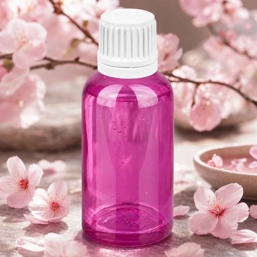 30ml Tropfflasche 0.7mm weiss Originalität Schraubverschlusserschluss PurpleLine UT18/30 Kompakte 30ml Tropfflasche PurpleLine Serie mit weißem OV Verschluss für den täglichen Gebrauch