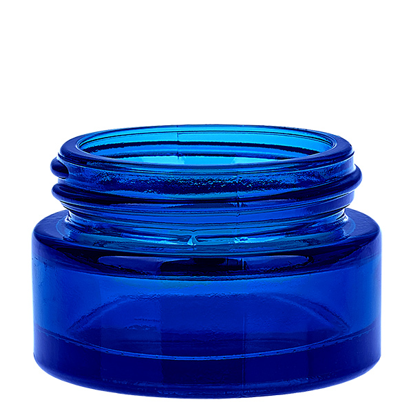 Glastiegel 20ml blau mit Einlegedeckel UNiTWIST