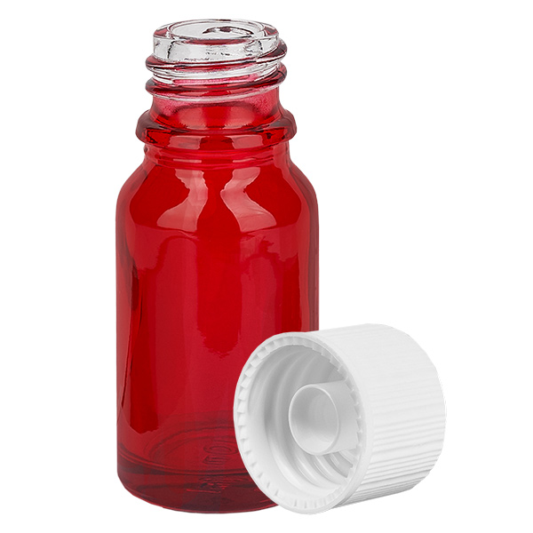 10ml Flasche 11mm Schraubverschluss weiß Standard RedLine UT18/10