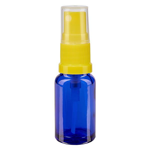 Apothekenflasche blau 10ml Sprayaufsatz gelb