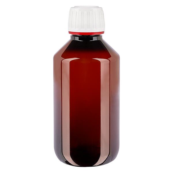 PET Flasche 200ml mit weißem KlappVerschluss