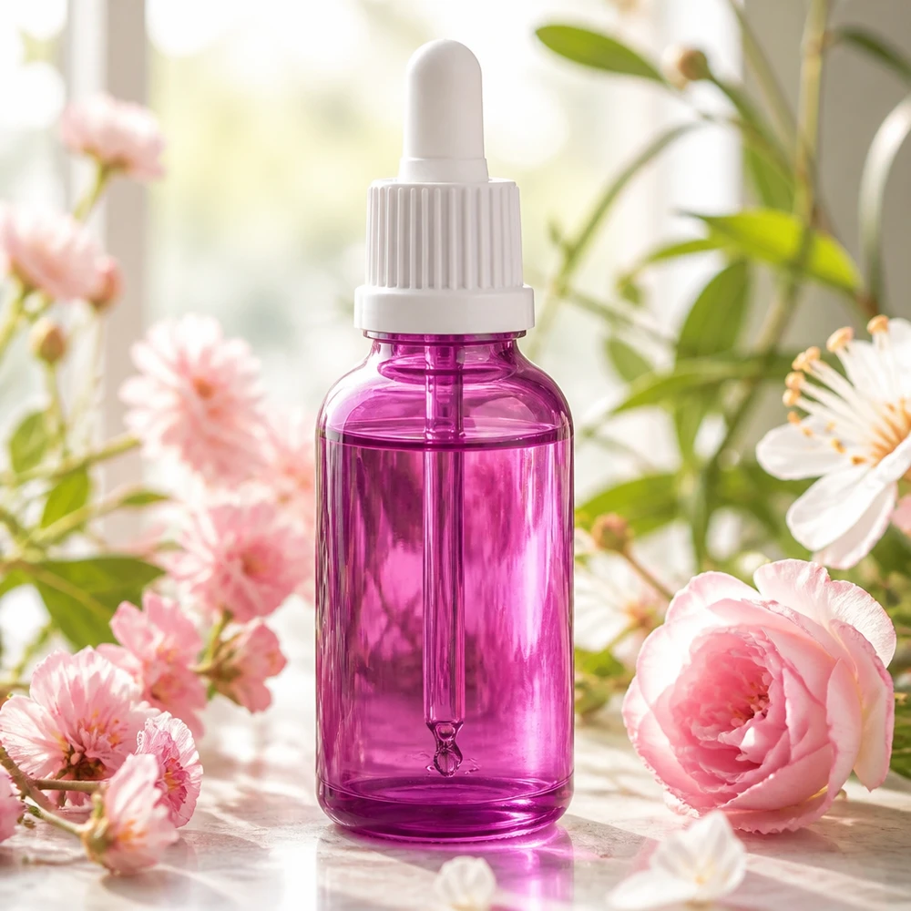 30ml Pipettenflasche weiss Originalität Schraubverschlusserschluss PurpleLine UT18/30 Kompakte 30ml Pipettenflasche in violett ideal für Reisen und mobile Aromatherapie