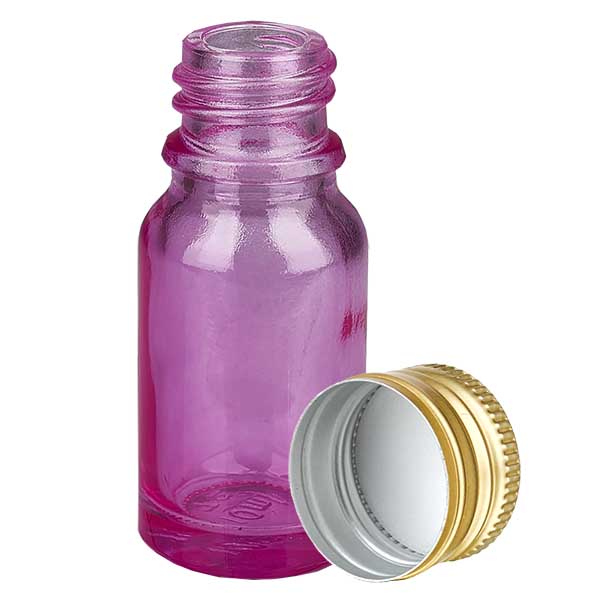 10ml Flasche 11mm Schraubverschluss Alu-Gold Standard PurpleLine. UT18/10