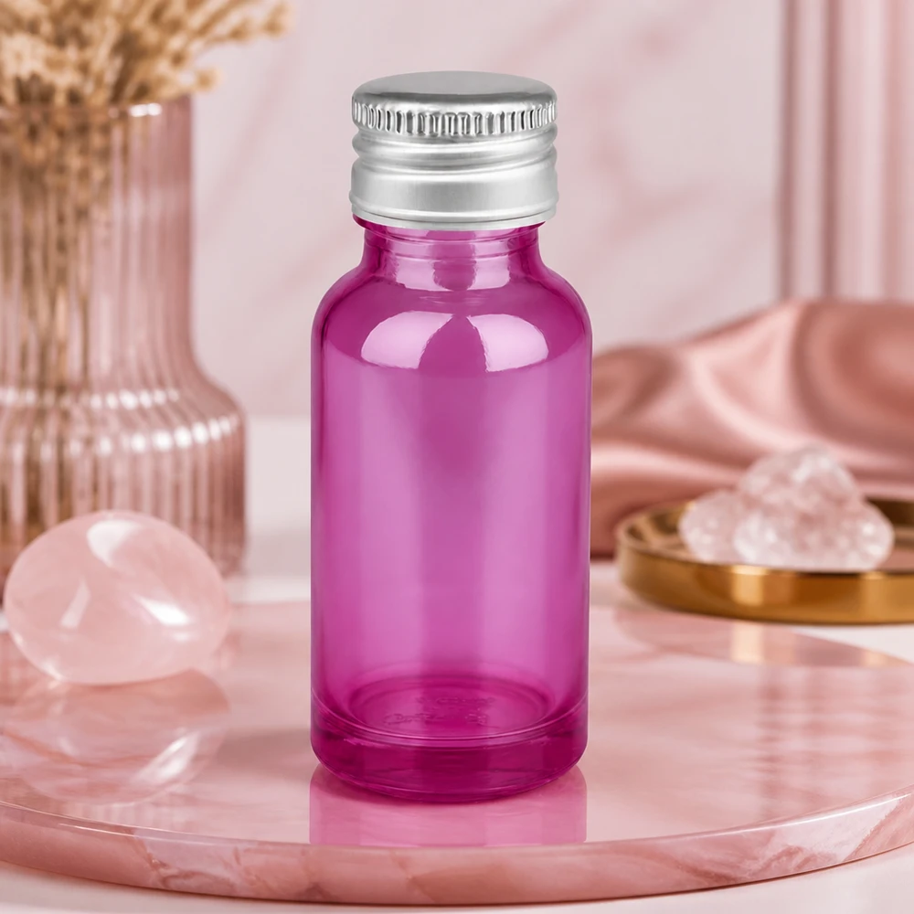 20ml Flasche 11mm Schraubverschluss Alu-Silberer Standard PurpleLine.UT18/20 Premium 20ml Flasche Purple Light UT18/20 mit korrosionsbeständigem Aluverschluss