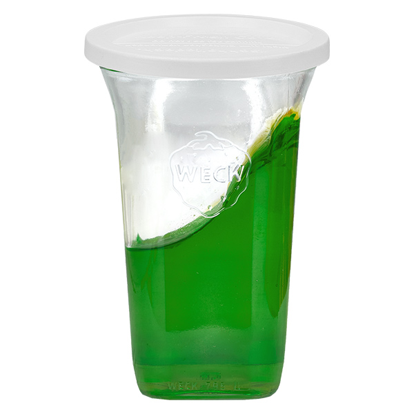 6er Set Weck Quentin 795 ml + 6 Frischhaltedeckel