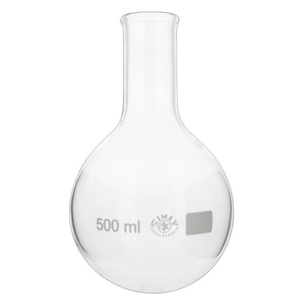 Pallone a fondo tondo da 500 ml a collo stretto Pallone a fondo tondo da 500 ml a collo stretto