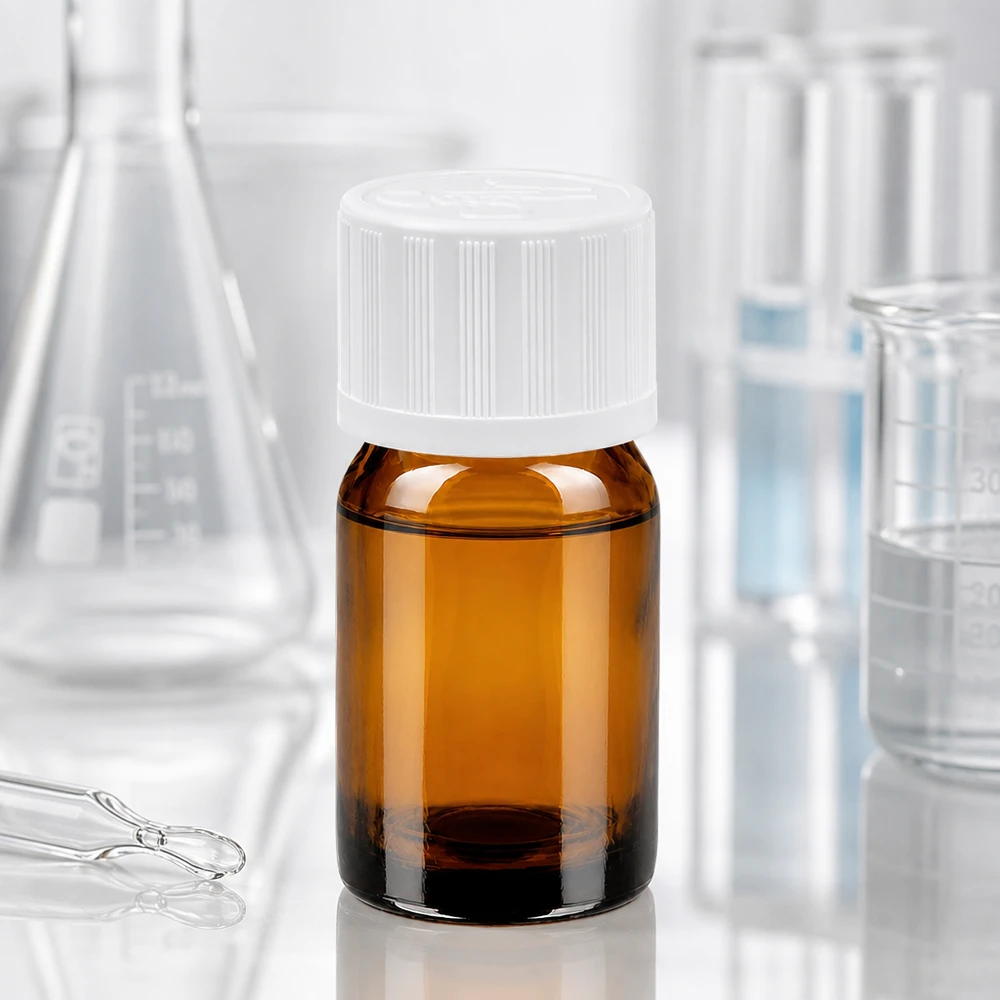 Flacon 5ml 11mm SV w. STD KiSi BrownLine UT18/5 Flacon de laboratoire de 5ml en verre brun de haute qualité avec un filetage précis de 11mm pour les applications scientifiques
