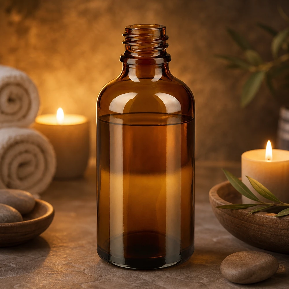 Tropfflasche 50 ml DIN 18 aus Braunglas Traditionelle 50ml Apothekenflasche aus braunem Glas für Naturheilkunde und Homöopathie