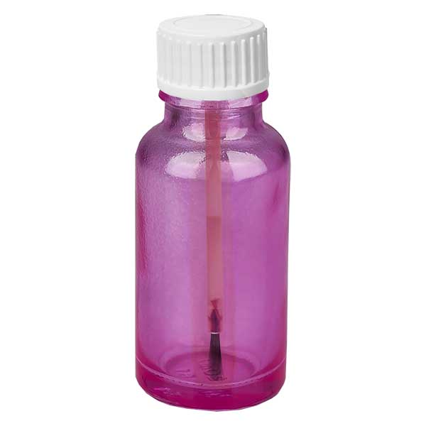 20ml Pinselflasche weiss Standard PurpleLine UT18/20