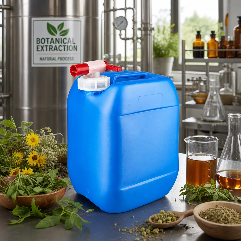 Kanister 10 Liter blau mit Auslaufhahn Blauer Vierkantkanister 10 Liter mit Griffmulde und Schraubverschluss für Naturprodukte