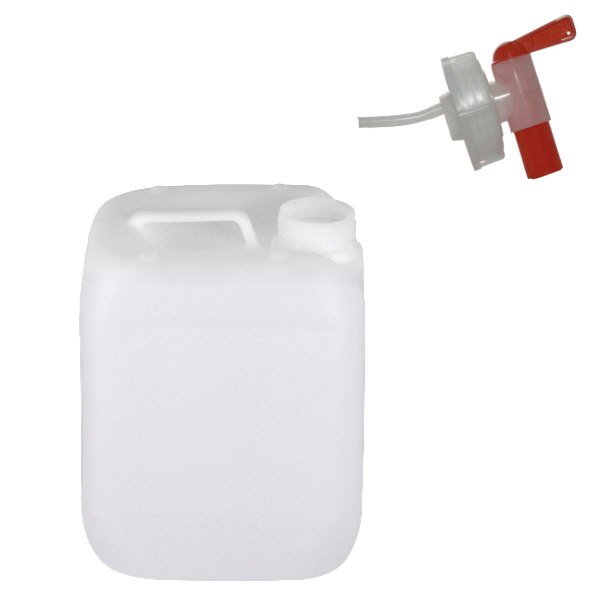 Tanica da 5 litri con rubinetto di scarico Tanica da 5 litri con rubinetto di scarico