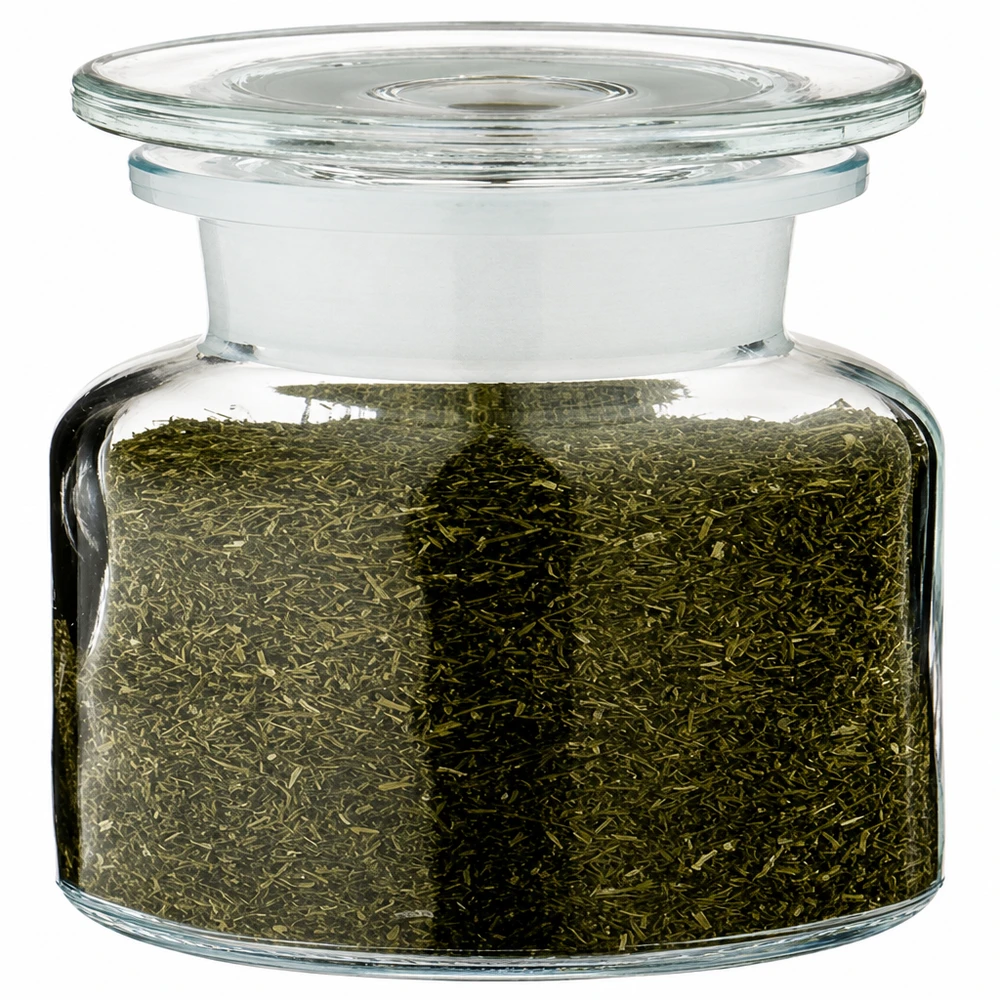 Idea barattolo per spezie: bottiglia per spezie da 100 ml a bocca larga in vetro trasparente Barattolo per spezie in vetro trasparente, modello da farmacia, da 100 ml, con ampia apertura e coperchio in vetro abbinato