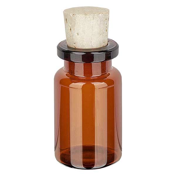 Flasche Braunglas 5ml mit Korken 11/14mm