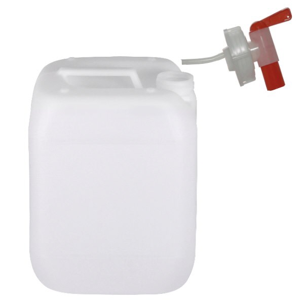 Tanica da 15 litri con rubinetto di scarico Tanica da 15 litri con rubinetto di scarico