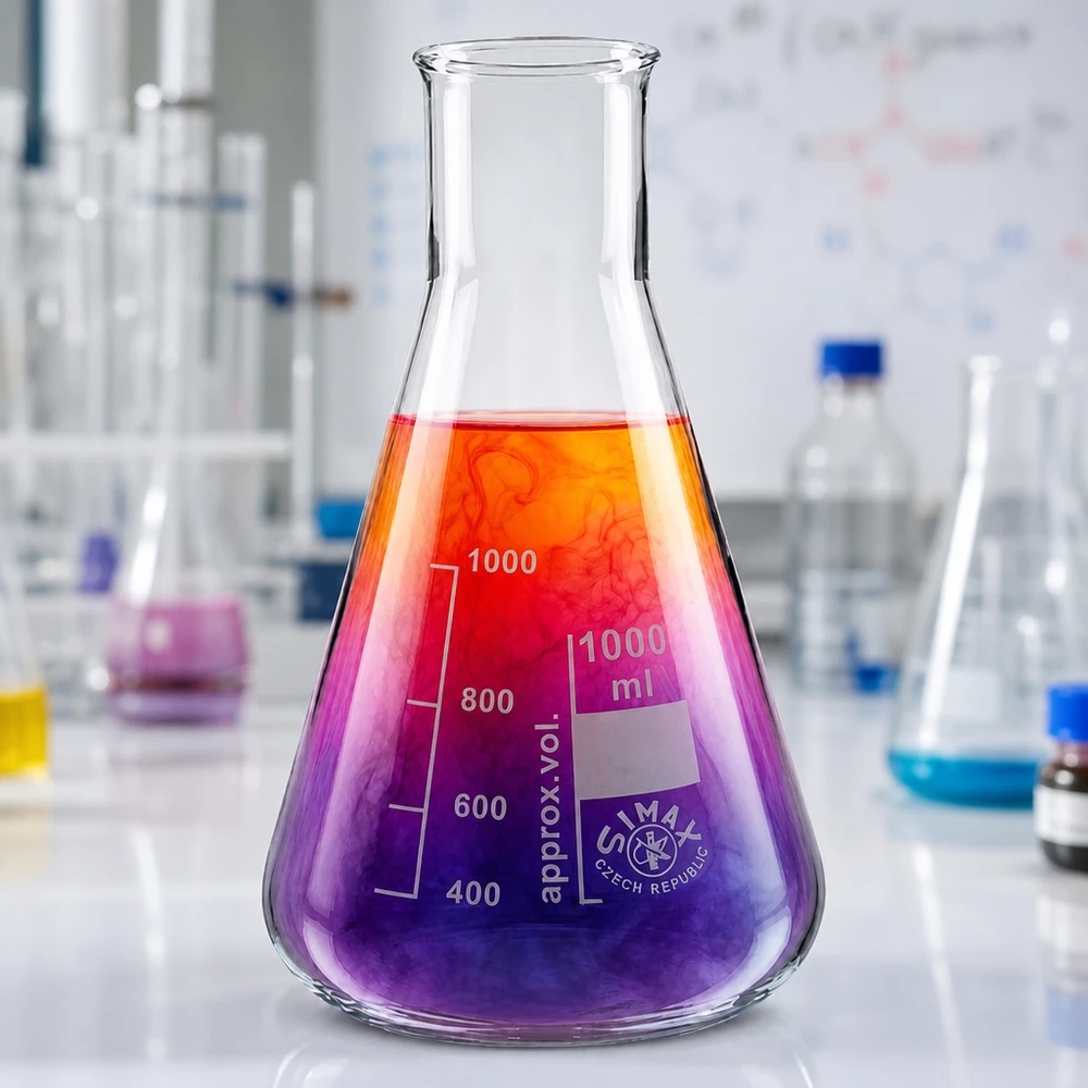 Beuta da 200 ml a collo largo Pallone per chimica 200ml a collo largo con dimensioni ottimali per piccoli esperimenti