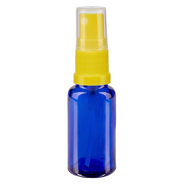 Flacone spray blu da 20ml STD giallo/trasparente in vetro da farmacia Flacone spray blu da 20ml STD giallo/trasparente in vetro da farmacia