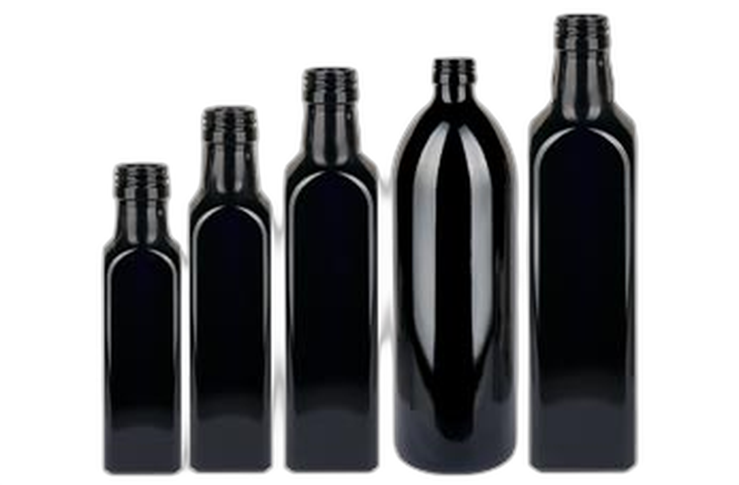 Bouteilles à huile en verre violet