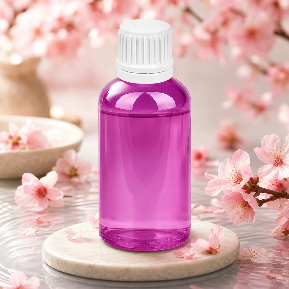 Flacone contagocce da 50ml 0,7mm bianco Originality tappo a vite PurpleLine UT18/50 Pratico flacone contagocce dal design viola con tappo OV bianco per cosmetici fai da te